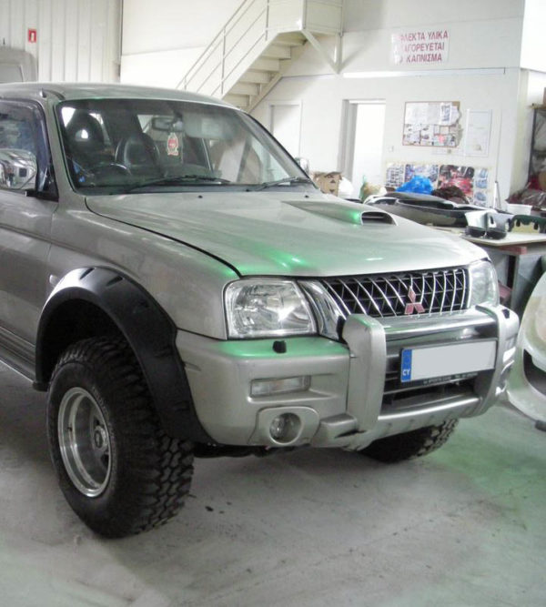 Wide fender flares, wheel arches, pocket style for MITSUBISHI L200 1996–2005 single & extra cab - Image 6