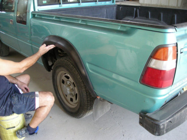 Fender flares wheel arches for ISUZU KB, CHEVROLET LUV, HOLDEN RODEO, VAUXHALL BRAVA, OPEL CAMPO 1997-2003 single and extra cab - Image 4