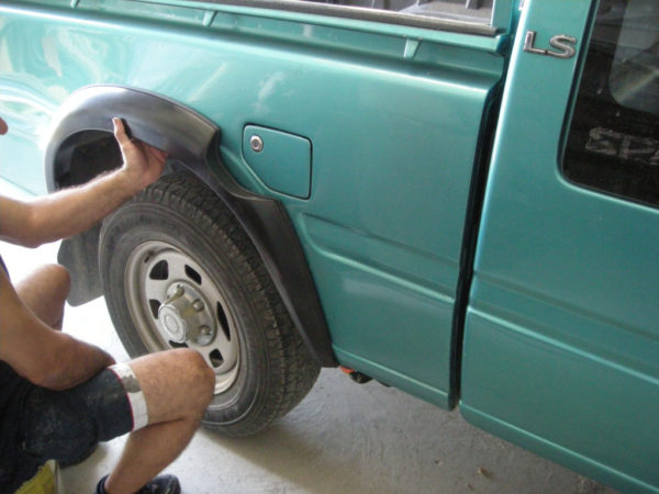 Fender flares wheel arches for ISUZU KB, CHEVROLET LUV, HOLDEN RODEO, VAUXHALL BRAVA, OPEL CAMPO 1997-2003 single and extra cab - Image 8